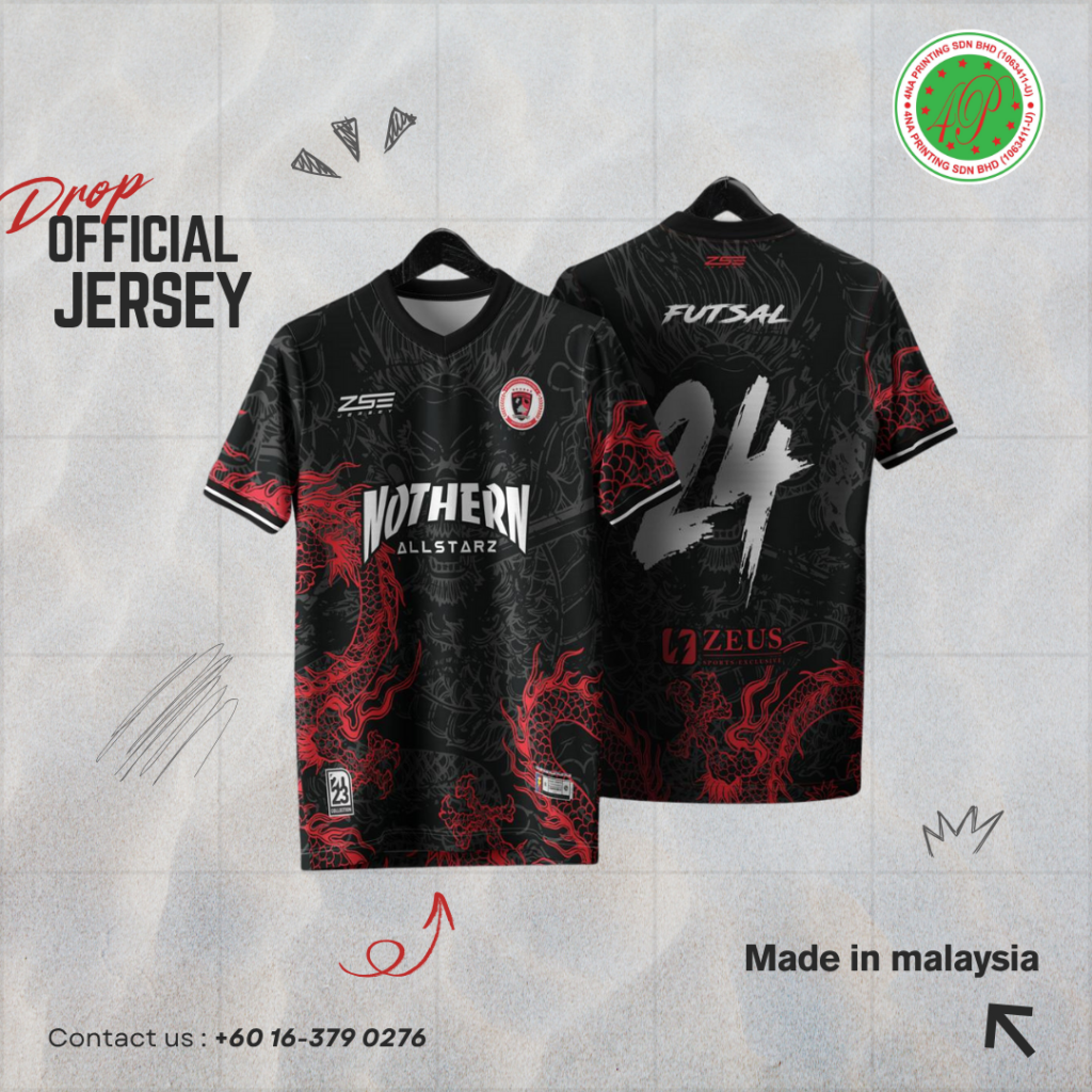 Best Custom Sublimation jersey Printing in Kuala Lumpur