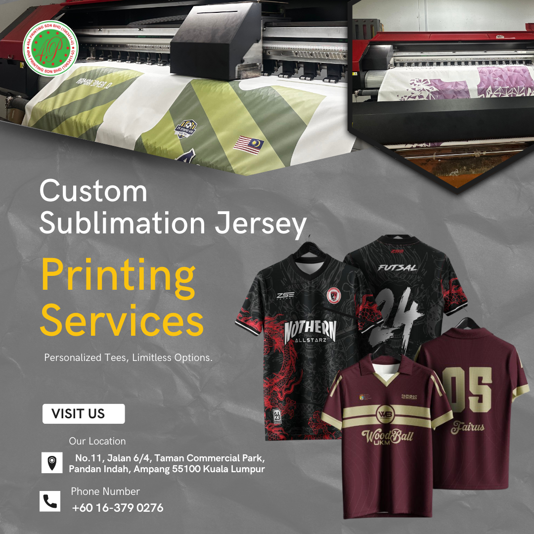 Best Custom Sublimation Jersey Printing in Malaysia 
