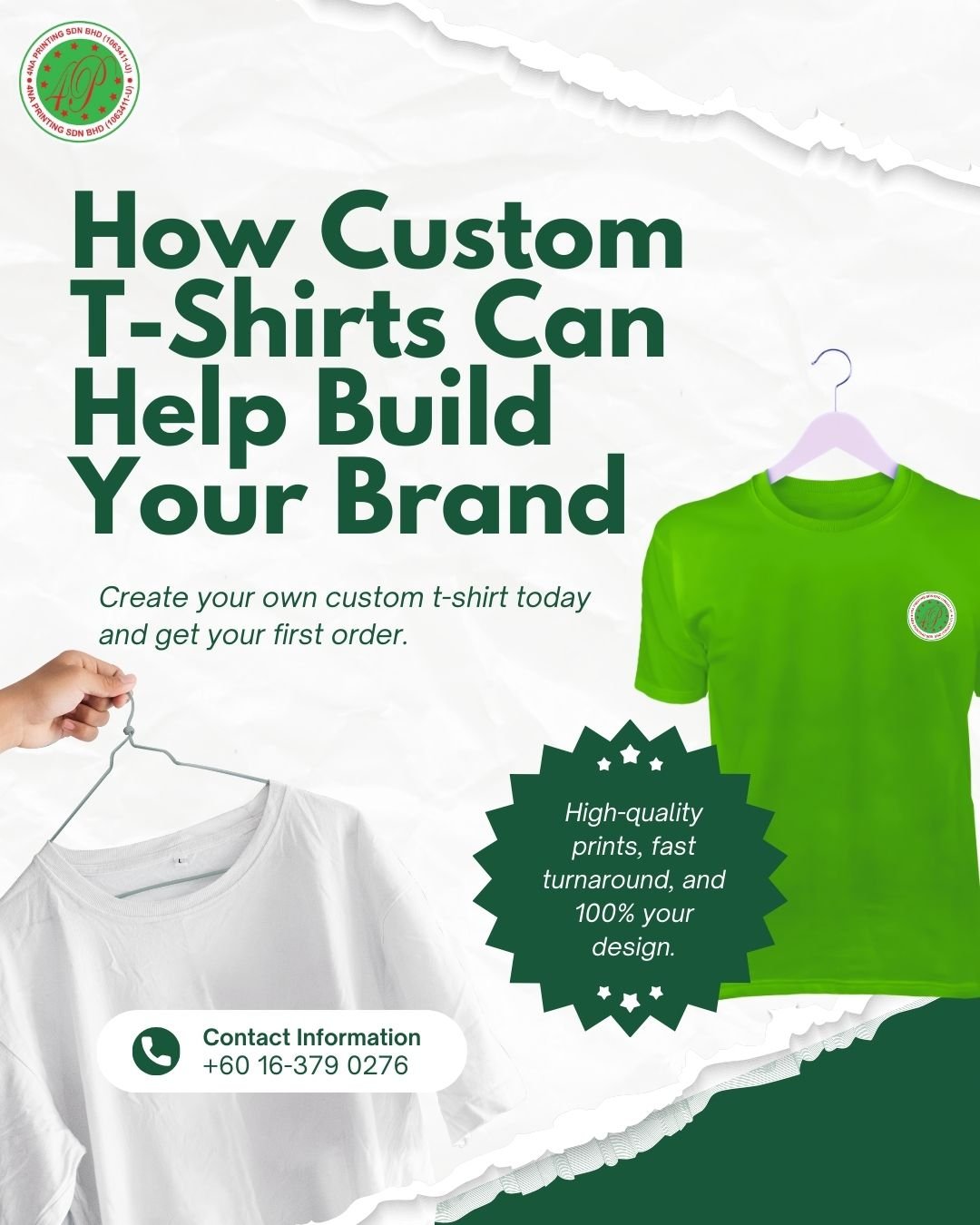 How Custom T-Shirts Can Help Build Your Brand - 4NA PRTINTING