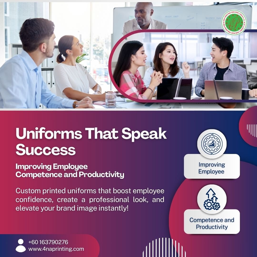 How Custom Printed Uniforms Improve Employee Confidence and Brand Image - 4NA PRINTING