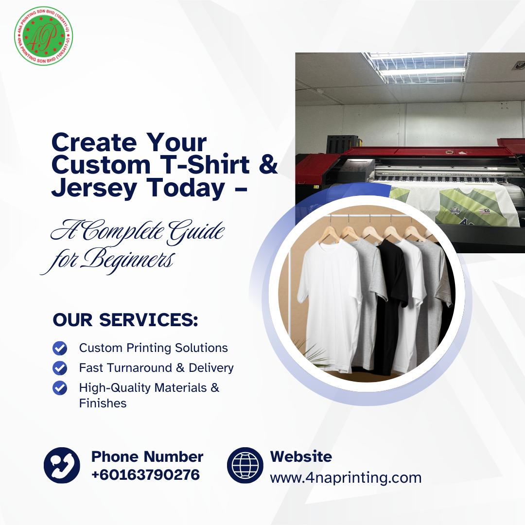 Create Your Custom T-Shirt & Jersey Today – A Complete Guide for Beginners