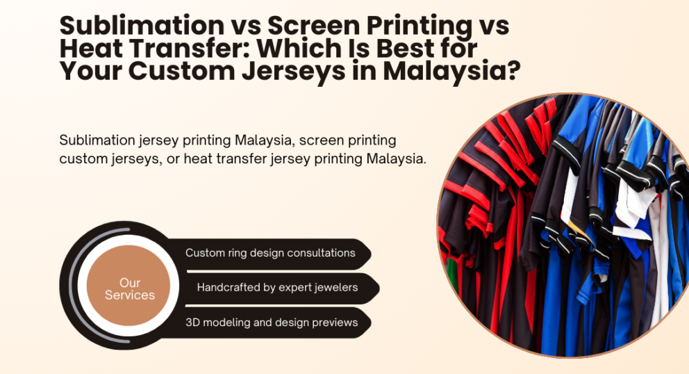 Sublimation vs Screen Printing vs Heat Transfer: Which Is Best for Your Custom Jerseys in Malaysia?