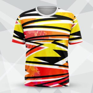 Yellow Speed Shard Round Neck custom T-Shirt in KL