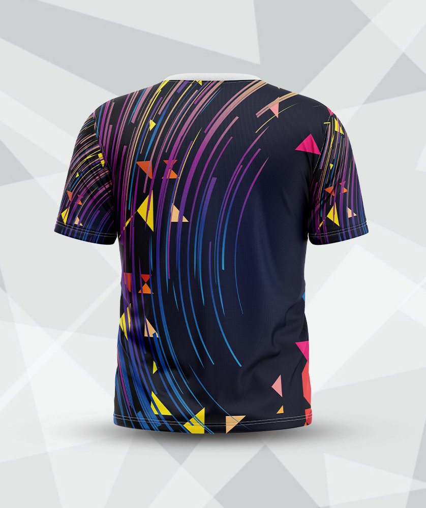 Cosmic Stream Abstract Round Neck Custom T-shirt printing in KL